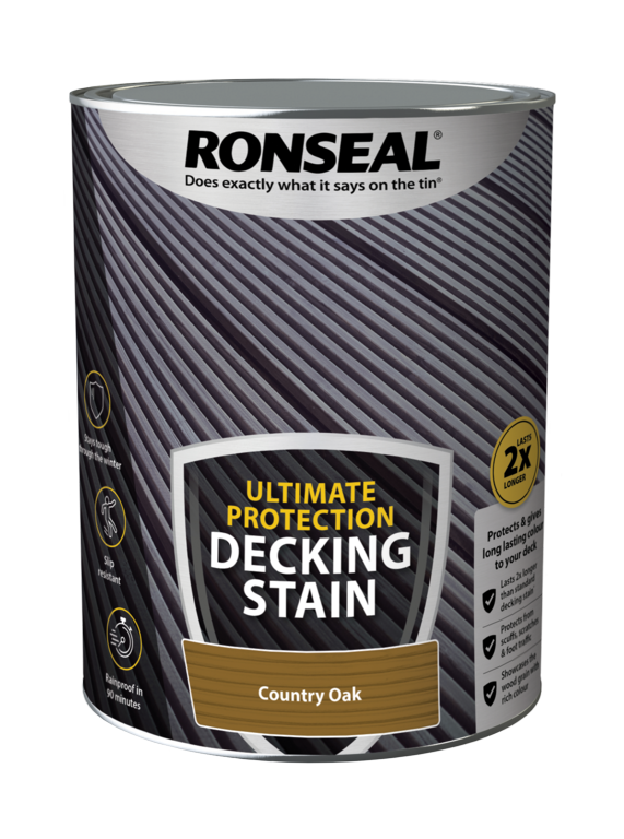 Ronseal Ultimate Protection Decking Stain Dark Oak 5 Litre In